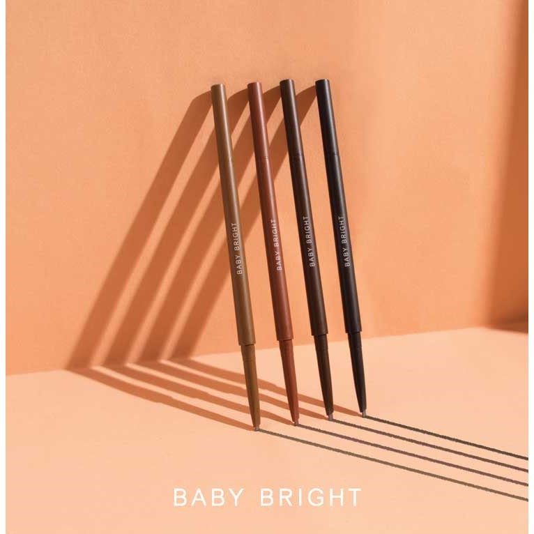 Bút Chì Tán Mày Baby Bright TRIANGLE SLIM BROW PENCIL 1,5 mm