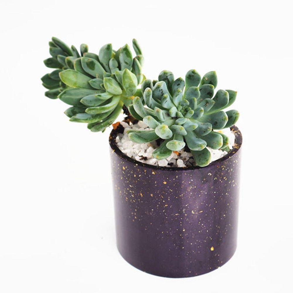Khuôn Silicone Làm Chậu Hoa Xi Măng Resin UV