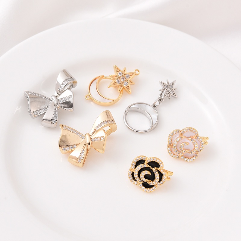 Dây Chuyền Mạ Vàng 18K Đính Đá Zircon Tự Làm Hình Chữ Y Dễ Phối Đồ
