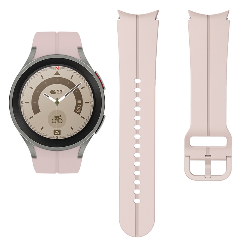 Dây Đeo Thể Thao Bằng Silicone Cho Đồng Hồ Thông Minh Samsung Galaxy Watch 4 5 40 44Mm 5 Pro 45Mm 4 Classic 42 46Mm