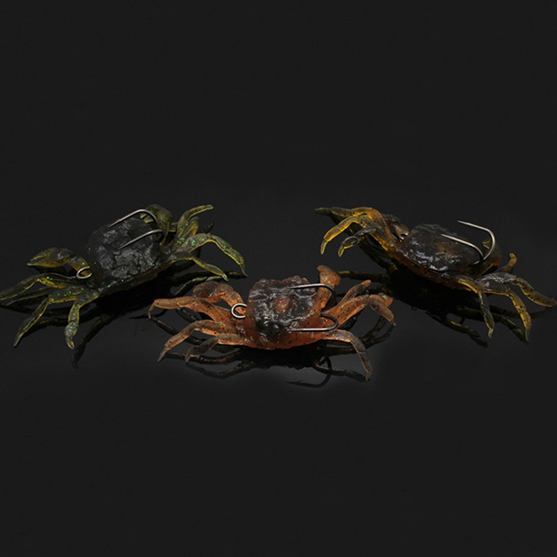 QQ Mồi Câu Cá Giả Hình Con Cua Bằng Nhựa Mềm Dễ Sử Dụng