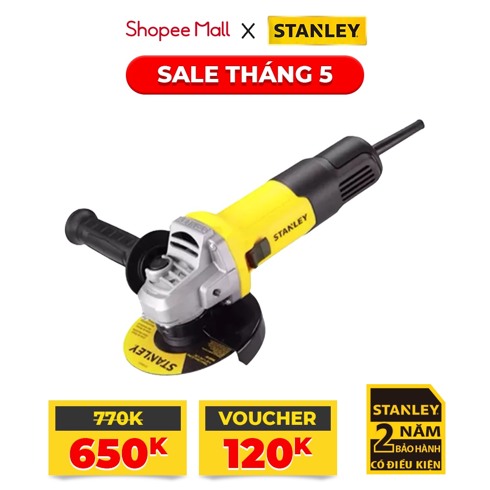 Máy mài cầm tay dùng điện Stanley STGS9100-B1 900W Bảo hành 2 năm Chính hãng