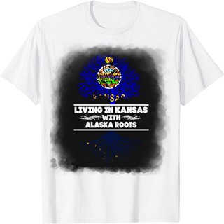 Áo Thun In Hình - Sống ở Kansas với Alaska Rễ Alaska Rễ Alaska - TH5457