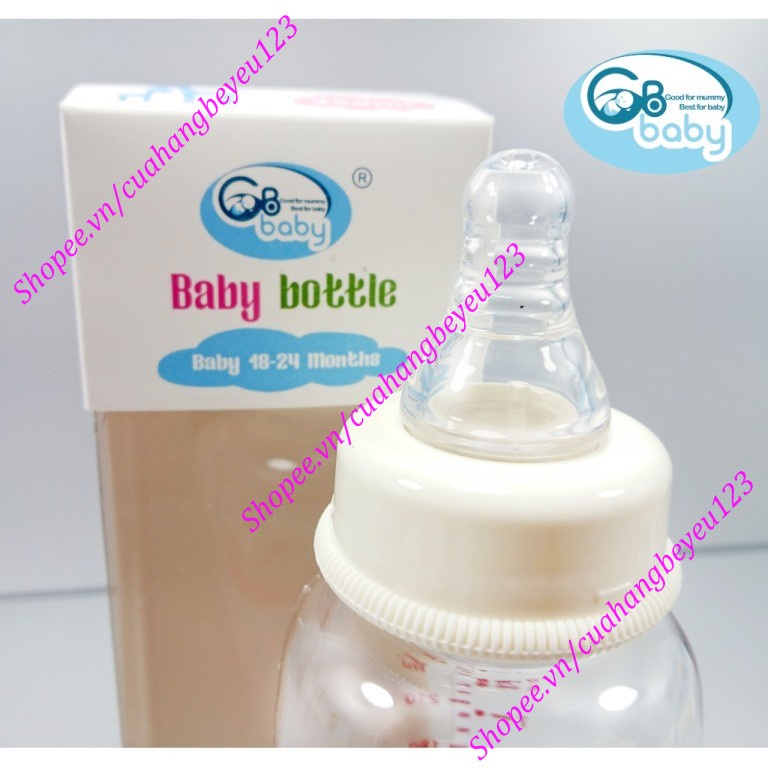 [250ml] Bình sữa nhựa cao cấp CỔ HẸP không BPA - GB BABY (Công nghệ Hàn Quốc)