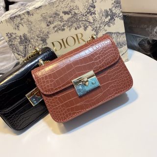 Túi sườn da rắn khóa gạt size 18 xuất xịn