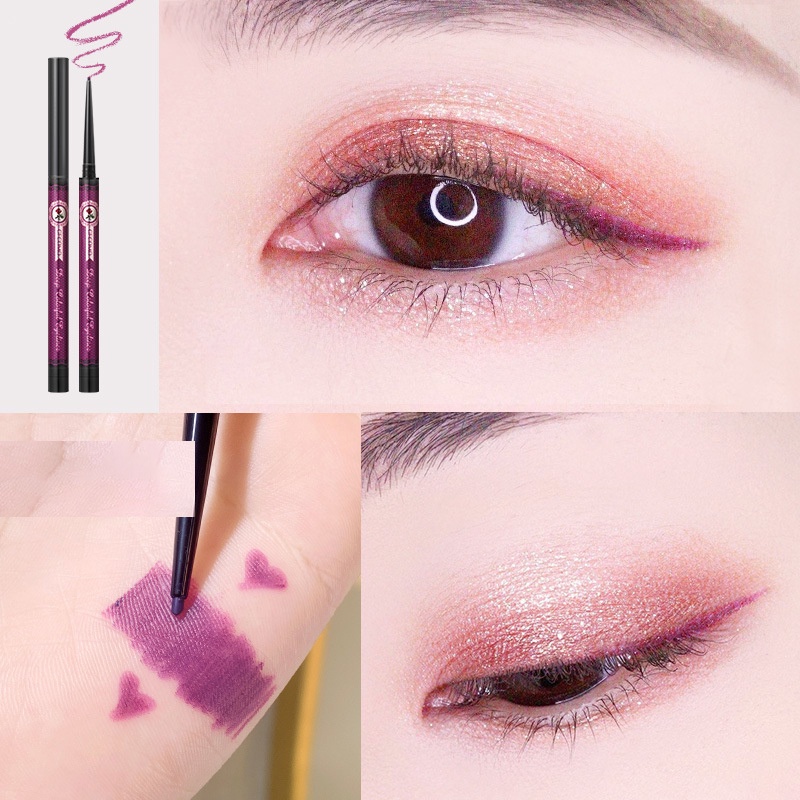 Bút Kẻ Mắt Gemeng Làm Sạch Sâu Chống Thấm Nước Không Nhòe Màu Trắng Sữa Cho Người Mới Bắt Đầu JP5