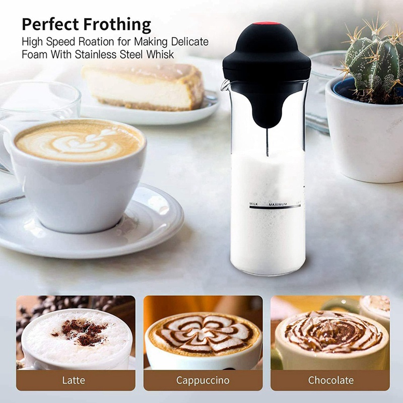 Máy Đánh Sữa Tạo Bọt Cà Phê Mini Chống Đạn Chạy Điện Tiện Dụng