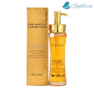 Tinh Chất Trắng Da 3W CLINIC Collagen Luxury Gold Hàn Quốc 150ml