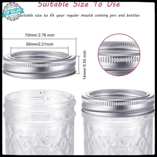 [hàng mới về]  70Mm Mason Jar Lid Tinplate Cover Mason Bottle Lid Split Cover Piece Wide Mouth Can Lid Jars Canning Lids