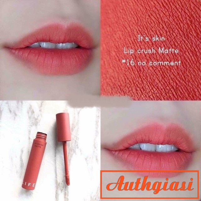 Son kem lì It's Skin Life Color Lip Crush Matte Its Skin 01-18 | Thế Giới Skin Care