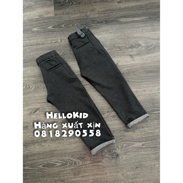 Q205 - Quần vải ghi than ZR bé trai