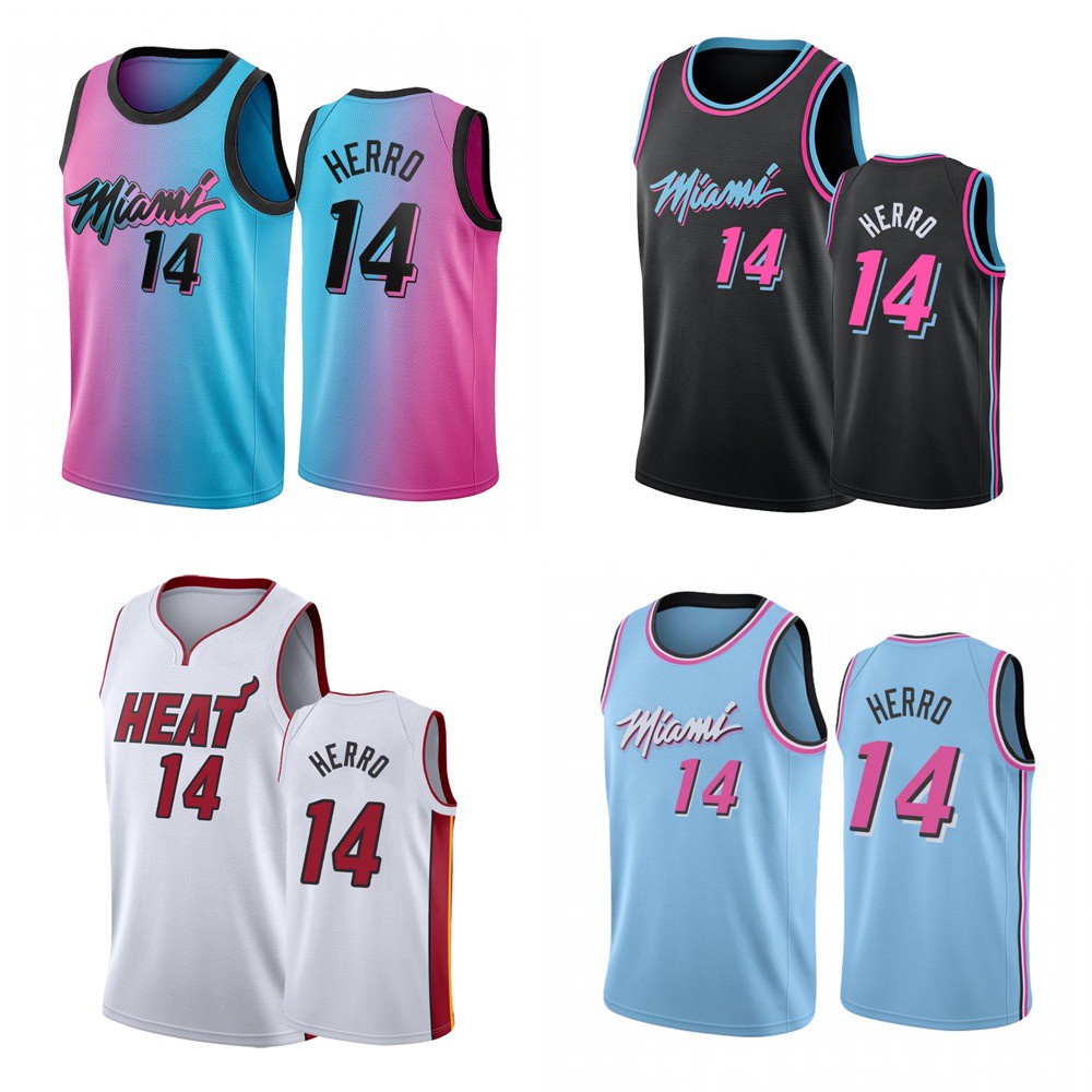 Bộ Quần Áo Bóng Rổ Họa Tiết Thêu Cao Cấp Số 14 Tyler Herro