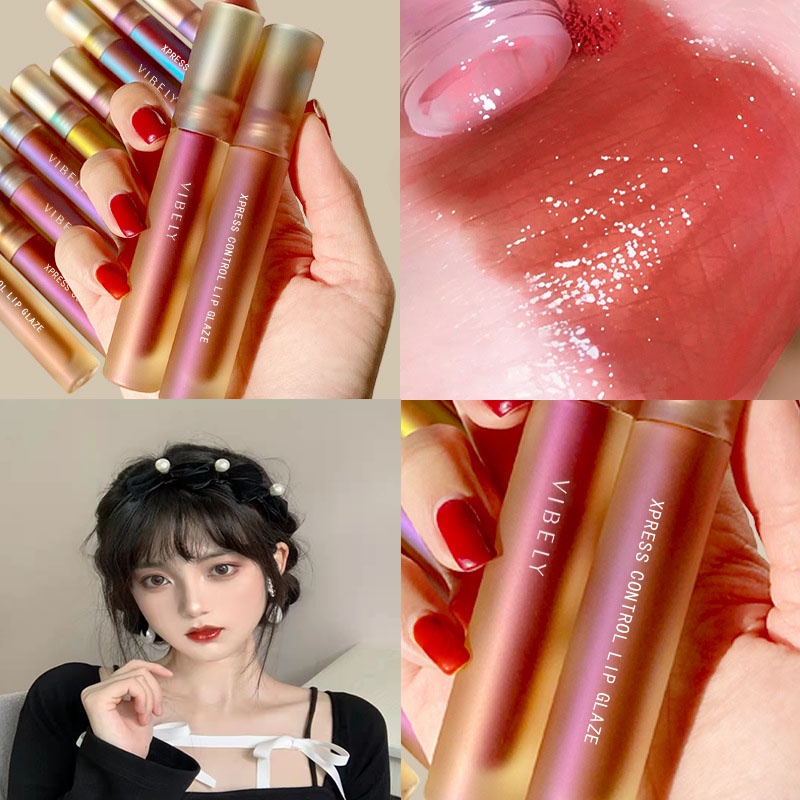 [Hàng mới về] Son bóng dưỡng ẩm lâu trôi VIBELY