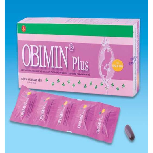 [Chính hãng] OBIMIN PLUS bổ sung DHA & EPA và khoáng chất cho phụ nữ dự định mang thai và cho con bú
