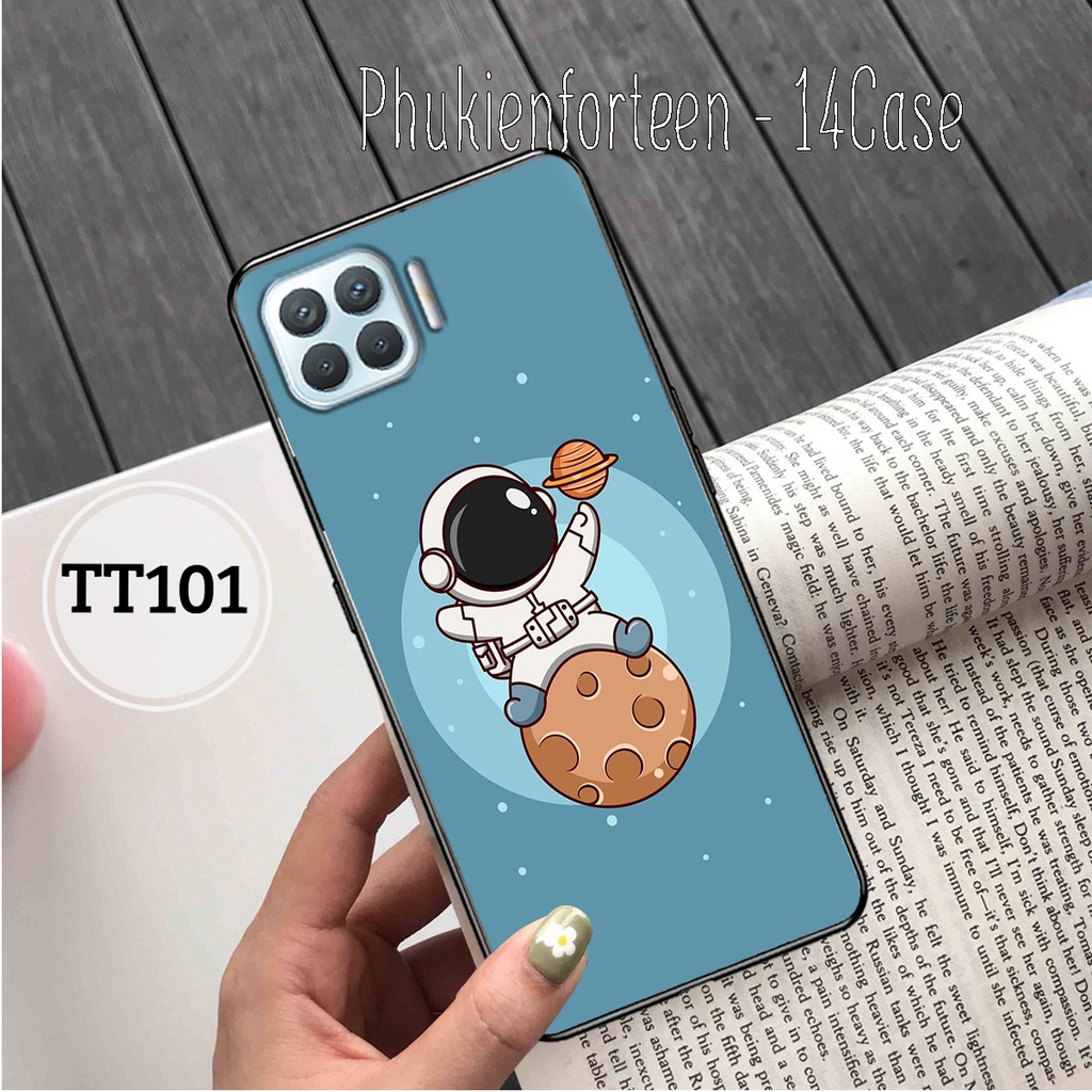 Ốp lưng Oppo A73/F17 - Oppo A93/F17 Pro - Ốp điện thoại Oppo lưng cứng viền dẻo in hình vũ trụ phi hành gia dễ thương