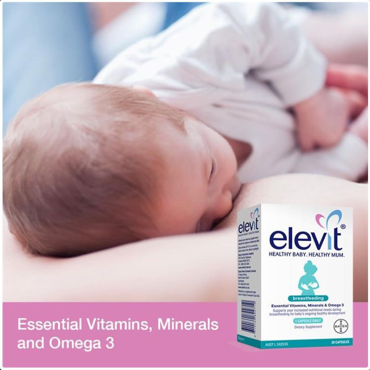 Elevit Breastfeeding bổ sung Vitamin cho phụ nữ sau sinh và cho con bú - hộp 60 viên