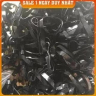 Thun cột tóc bản to sặc sỡ sale 1k ~30 dây chun đơn 1k mix lộn xộn