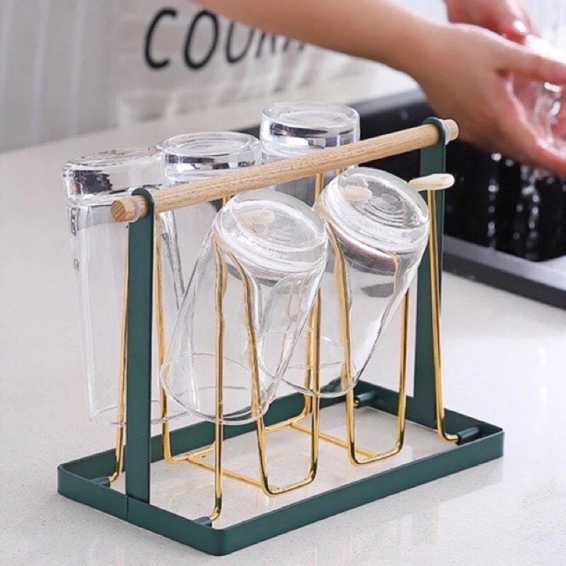 Khay úp cốc, giá úp có khay hứng nước tiện lợi