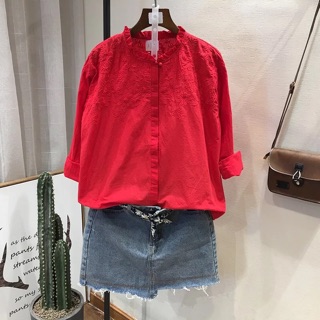 Áo thô thêu hoa nổi