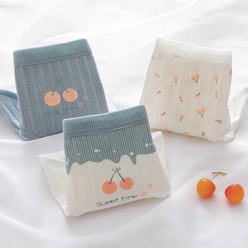 Quần Cotton Tăm Hoạ Tiết Quả Cherry Cực Rễ Thương