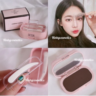 Khuôn Và Bột In Xăm Lông Mày Dessin Stamping Eyebrow 01 - tone Nâu Đen