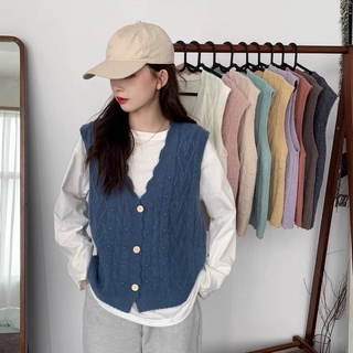 Áo gile len style Hàn Quốc