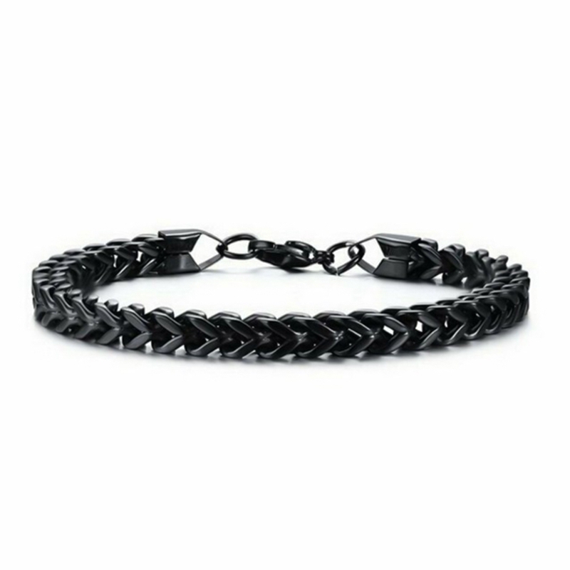 Stainless Steel Bracelet 4 Color Domineering Charm Bali Bracelet Men's Double Chain Chain Personality Men's Jewelry