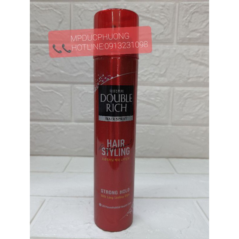 GÔM TẠO KIỂU DOUBLE RICH HAIR MOUSSE 170ml