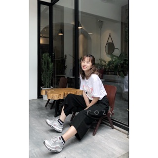 Quần culottes vải đũi mềm