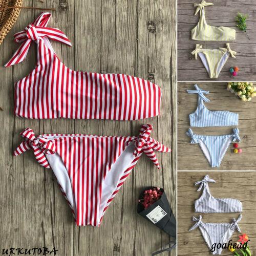 Bộ đồ bơi 2 mảnh họa tiết kẻ sọc quyến rũ cho nữ | BigBuy360 - bigbuy360.vn