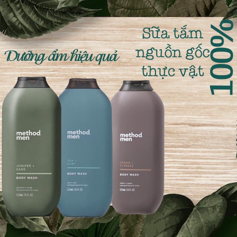 Giá Shock Sữa tắm Method Body WASH 532ml OZ MART HÀNG ÚC NỘI ĐỊA ÚC chính hãng mẫu mới