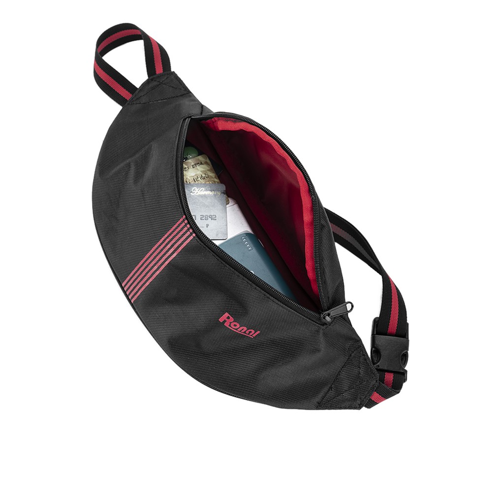 Túi Ronal đeo hông hoặc trước ngực - Đen in đỏ | BigBuy360 - bigbuy360.vn