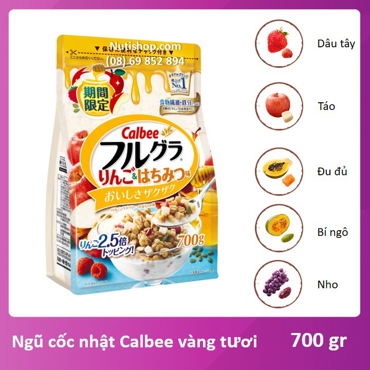 Ngũ cốc Vàng tươi Calbee Nhật bản 700 g