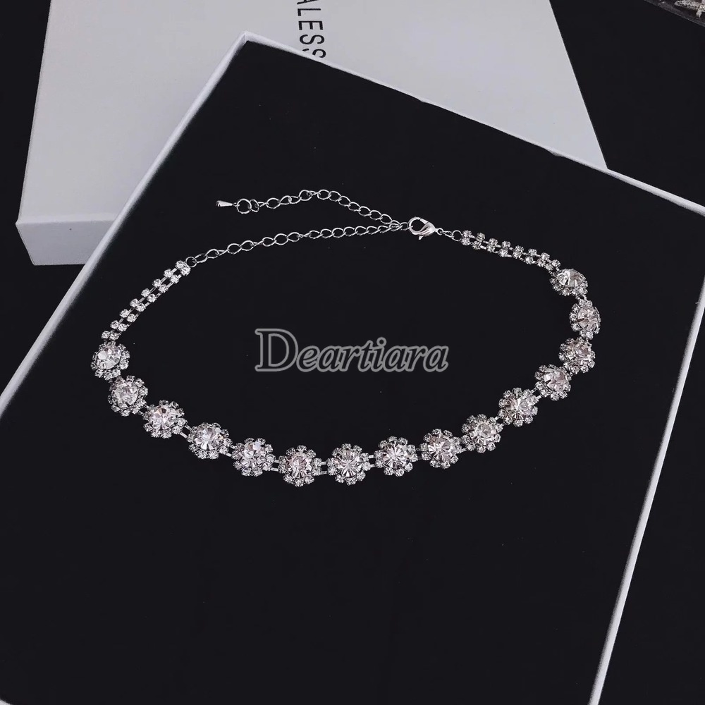 Vòng cổ Hình Hoa Đính Đá Thời Trang Cho Nữ