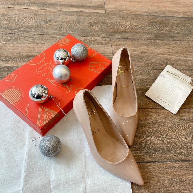 Giày cao gót FULLBOX da bóng 7p