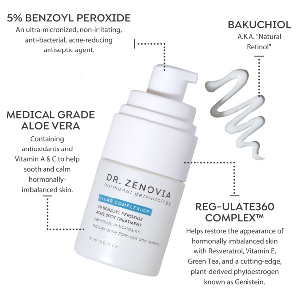 KEM CHẤM MỤN 5% BENZOYL PEROXIDE DR.ZENOVIA