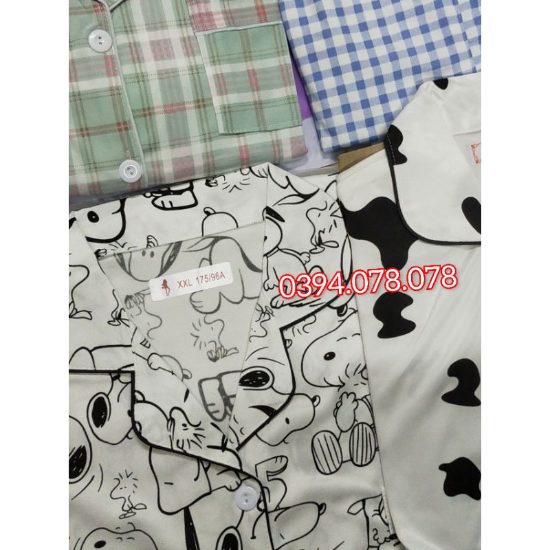 [ Hàng mới về 12/12] - BỘ NGỦ PIJAMA DÀI TAY KẺ XINH XẮN (Quảng Châu) | BigBuy360 - bigbuy360.vn
