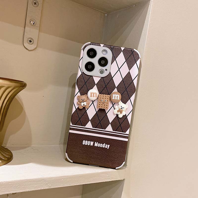 Ốp điện thoại TPU silicon mềm hình cô gái bánh quy 3D cho iPhone11 12 13 Pro Max 6 6S 7 8 Plus X XS XR XSMAX | BigBuy360 - bigbuy360.vn
