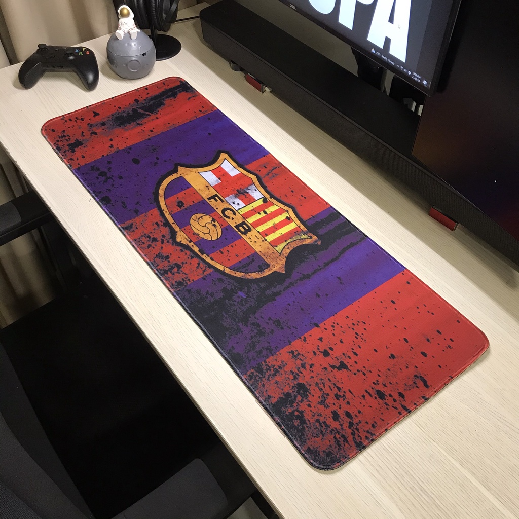 Lót Chuột - Pad Chuột - Mouse Pad - LOGO CLB Bóng Đá - Chống Nước - Size lớn (90x40 dày 4mm) (80x30 dày 3mm)