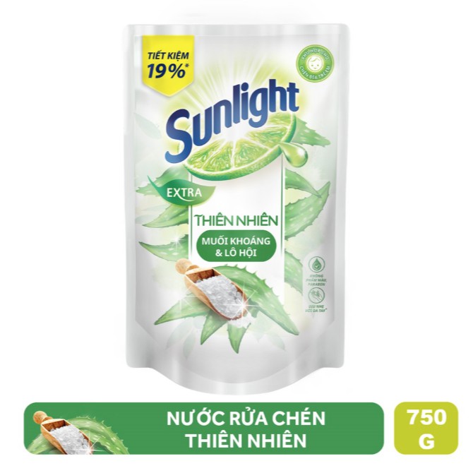 Nước Rửa Chén Sunlight Thiên Nhiên Túi 750g