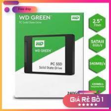 Hàng Chất Lượng SSD 240GB WD Green 2.5" Sata3 Vĩnh Xuân/FPT/Minh Thông phân phối- Bảo Hành 3 Năm, Chính Hãng 100%