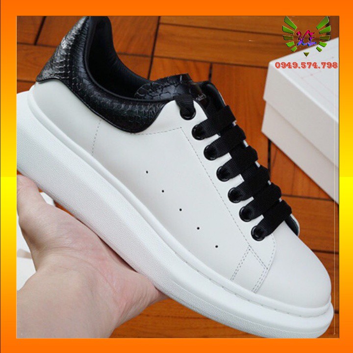Giày sneaker trắng dây đen đế bằng vân cá sấu giày trắng dây đen siêu hot ( Hỗ Trợ Đổi Trả) | BigBuy360 - bigbuy360.vn