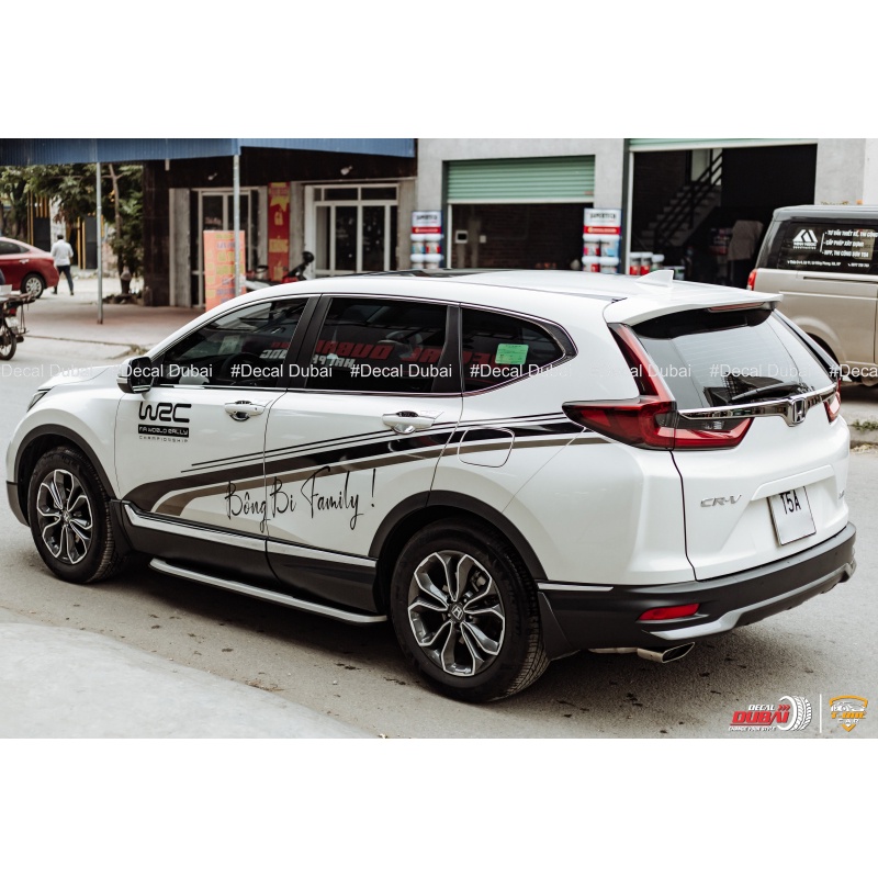Tem Dán Trang Trí Sườn Xe Honda CRV Thể Thao Wrc - Decal Dubai Thiết kế chỉnh sửa tuỳ ý trên mọi dòng xe