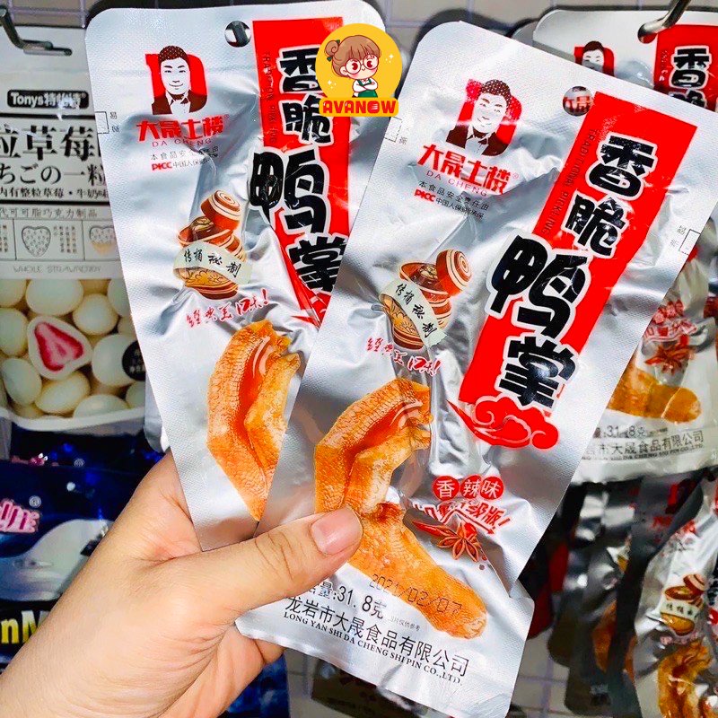 Chân vịt cay Phúc Kiến Dacheng ăn vặt TomFood | BigBuy360 - bigbuy360.vn