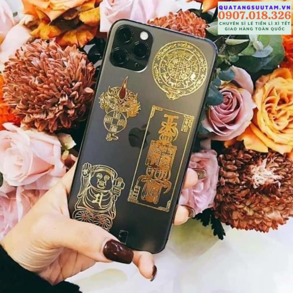 Miếng dán ⚡️𝐅𝐑𝐄𝐄𝐒𝐇𝐈𝐏⚡️ hỷ thần tài linh phù để ví, ốp dán điện thoại máy tính bảng