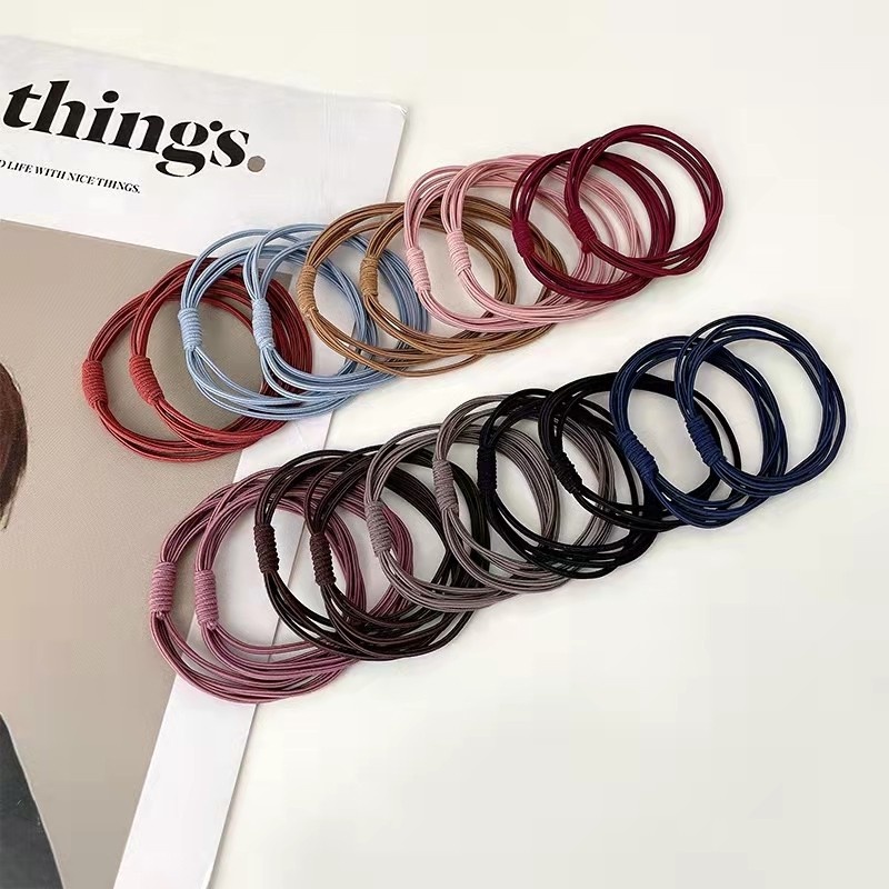 Dây Buộc Tóc Ba Trong Một Co Giãn Phong Cách Hàn Quốc Cho Nữ