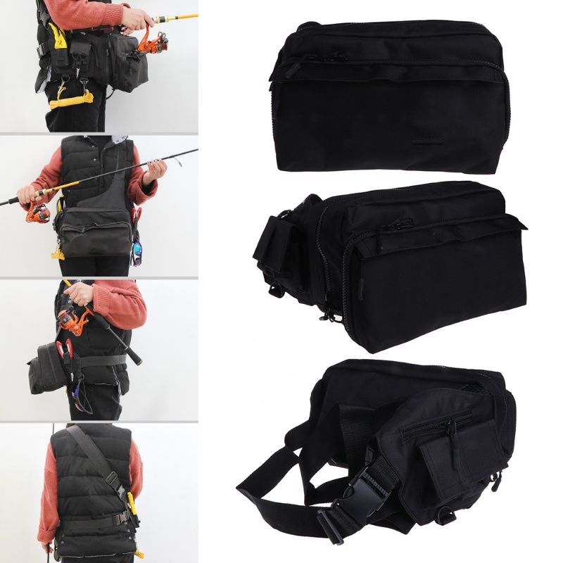 Túi Đựng Mồi Câu Cá Đa Năng Đeo Hông Bằng Nylon Chống Thấm Nước