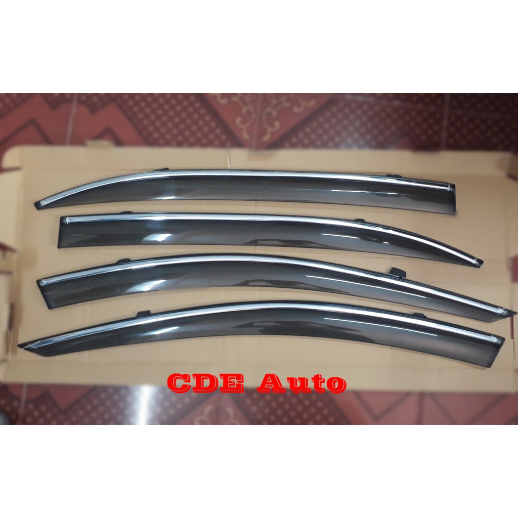 Bộ vè che mưa chỉ mạ Mazda 3 đời xe 2014 đến 2019