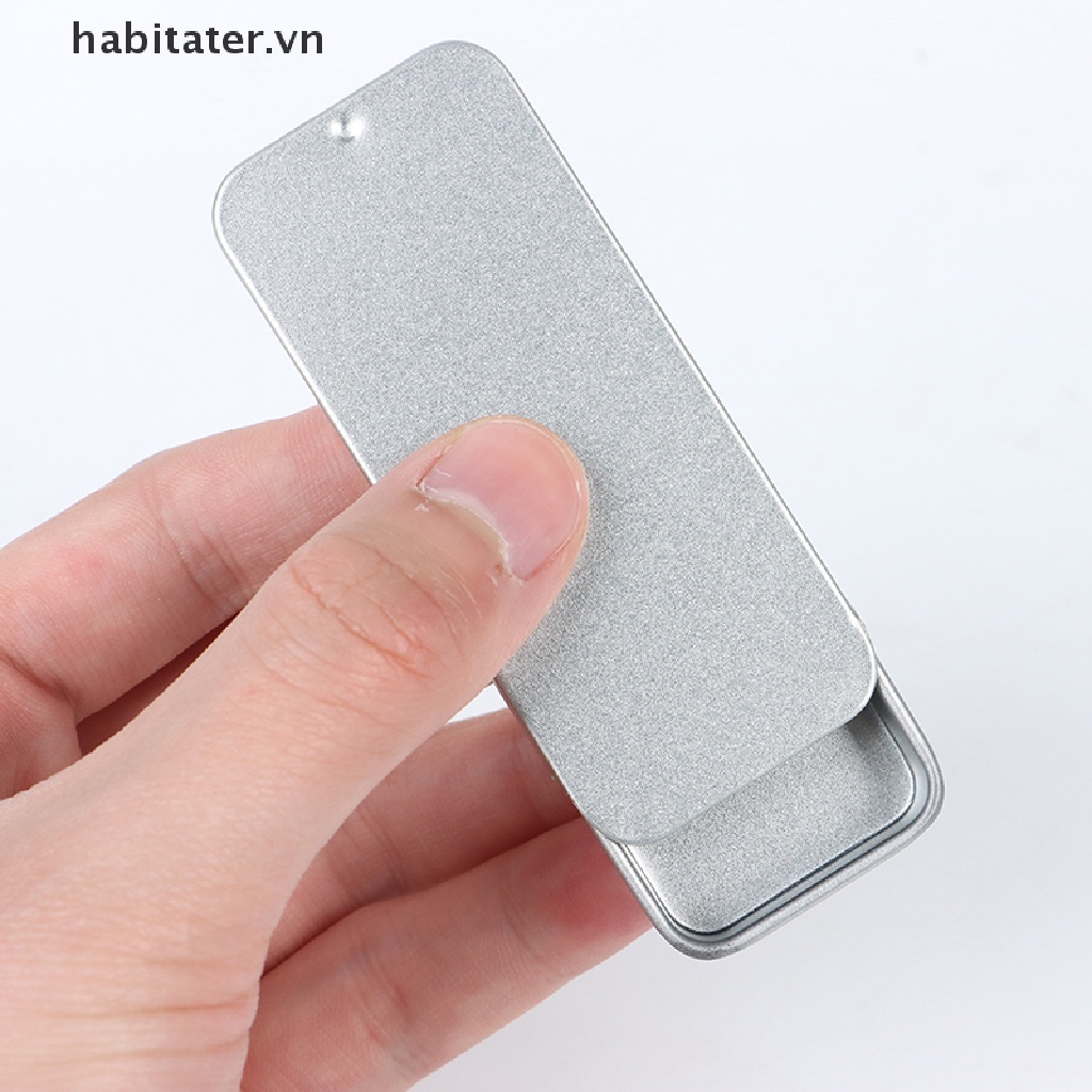 Hộp đựng trang sức mini bằng sắt có nắp trượt bền bỉ tiện lợi