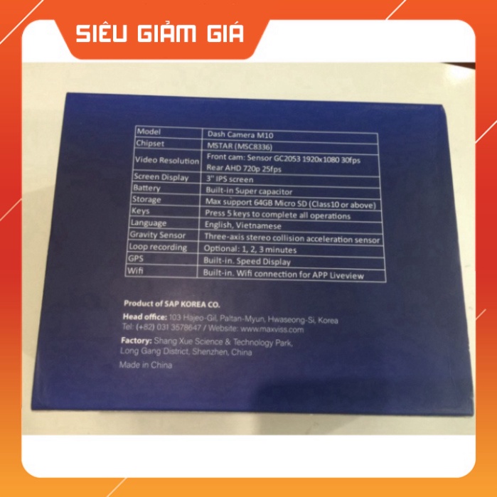 Camera hành trình quốc dân Maxviss M10 công nghệ Hàn Quốc HÀNG CAO CẤP | BigBuy360 - bigbuy360.vn